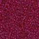 Miyuki rocailles Perlen 11/0 - Semi-matte transparent dyed Scarlet 11-1406